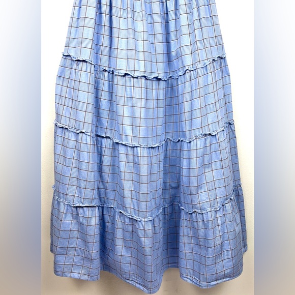 Hill House Nelsi Nap Dress in Diana Blue Check - Picture 5 of 13